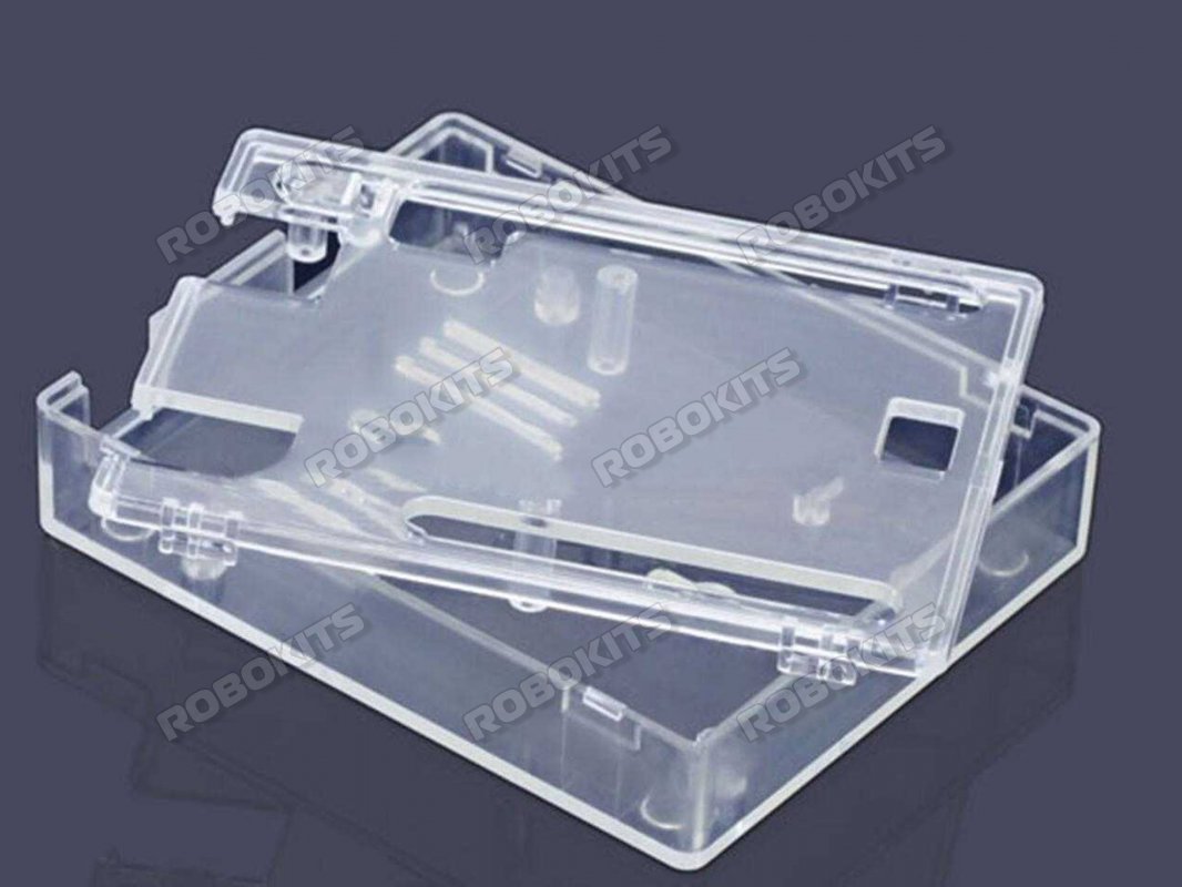 Moulded Acrylic Transparent Case Compatible with Arduino UNO - Click Image to Close