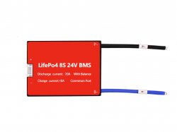 Lifepo4 8S 20A Balance Common Port BMS 3.2v LifePo4 cell - 24V battery