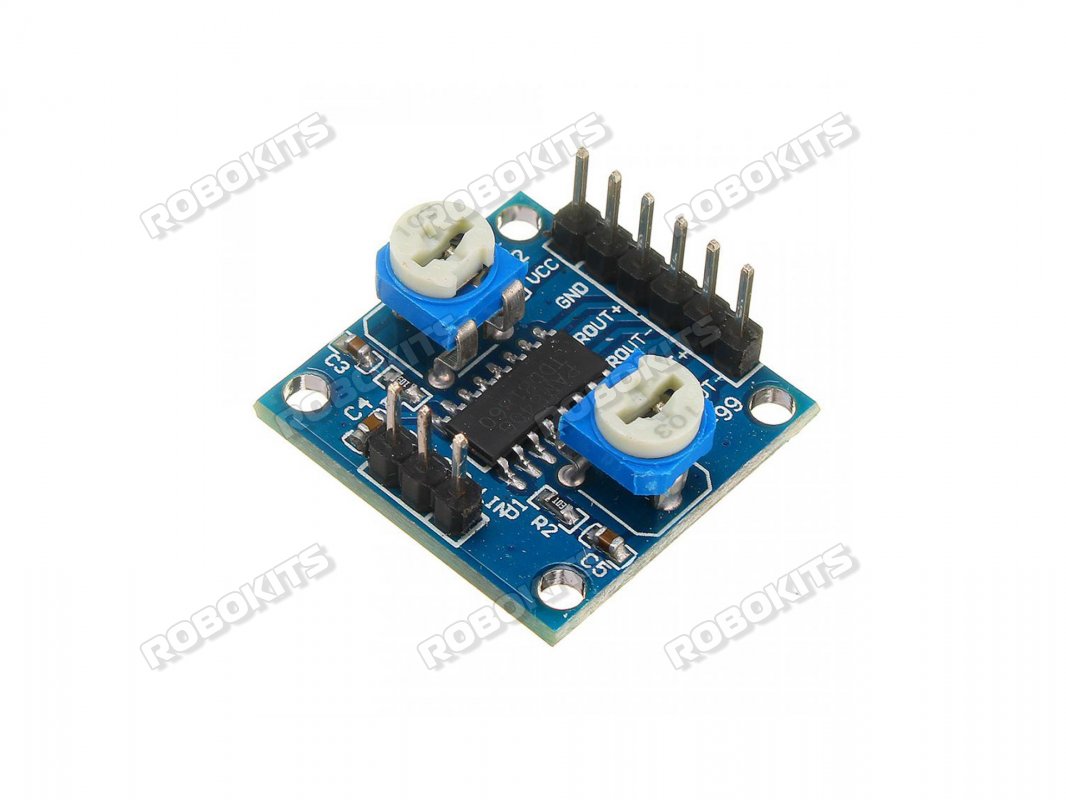 PAM8406 5Wx2 Stereo Noiseless Amplifier Board with Volume Potentiometer