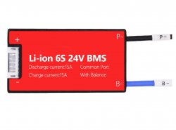 6S 15A 24V BMS Balance Common Port Charge Protection Board 3.7 Li-ion Cell