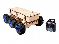 All Terrain Robot , 6 wheel drive with independent wheel suspension - Ready to use with 1Km Range of radio controller