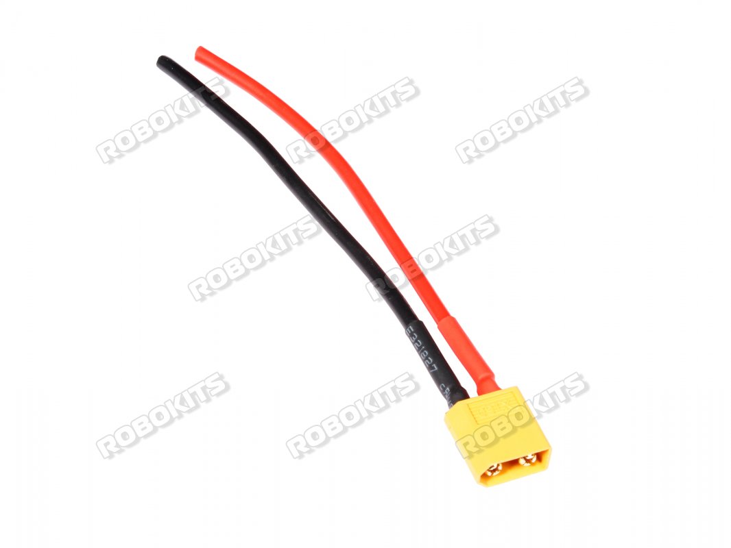 XT60 Male to T Plug Female Connector (12AWG Silicon Wire-100mm) - Click Image to Close