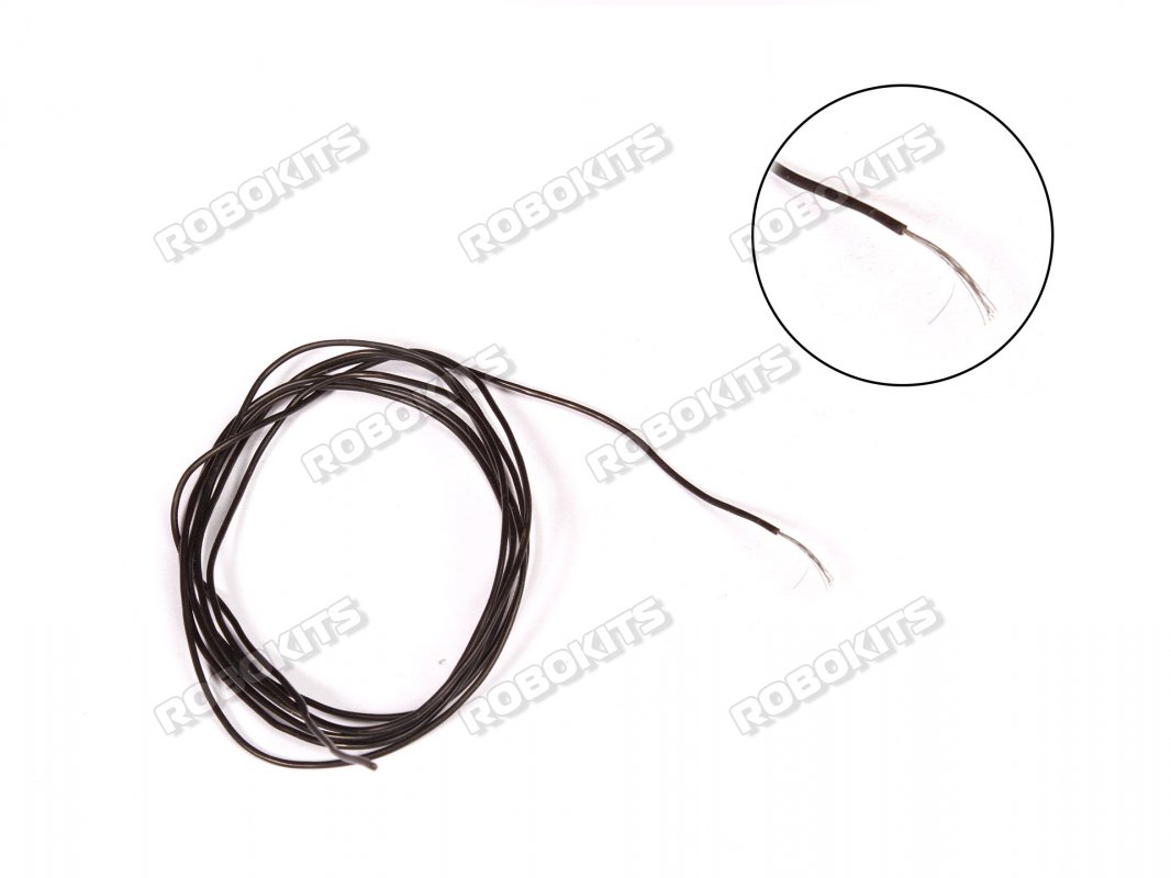 High Temperature Super Flexible Grade Silicone Wire 30AWG Black MOQ 5 meter - Click Image to Close