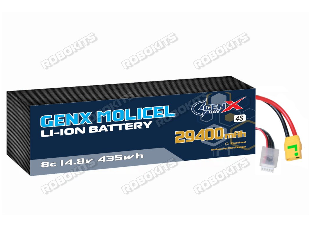 GenX Molicel 14.8V 4S7P 29400mah 8C/15C Premium Lithium Ion Rechargeable Battery