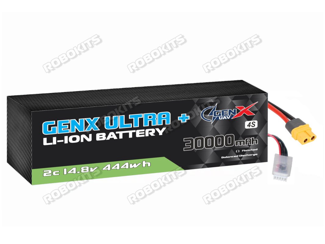 GenX Ultra+ 14.8V 4S5P 30000mah 2C/5C Premium Lithium Ion Rechargeable Battery