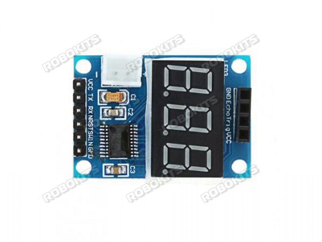 Digital Display for HC-SR04 Ultrasonic Distance Sensor - Click Image to Close