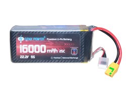 GenX 22.2V 6S 16000mAh 25C / 50C Premium Lipo Battery with ANTISPARK XT90S CONNECTOR