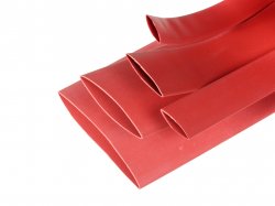 Heat Shrink Sleeve 8 mm Red 1 meter Premium Quality Industrial Grade WOER (HST)