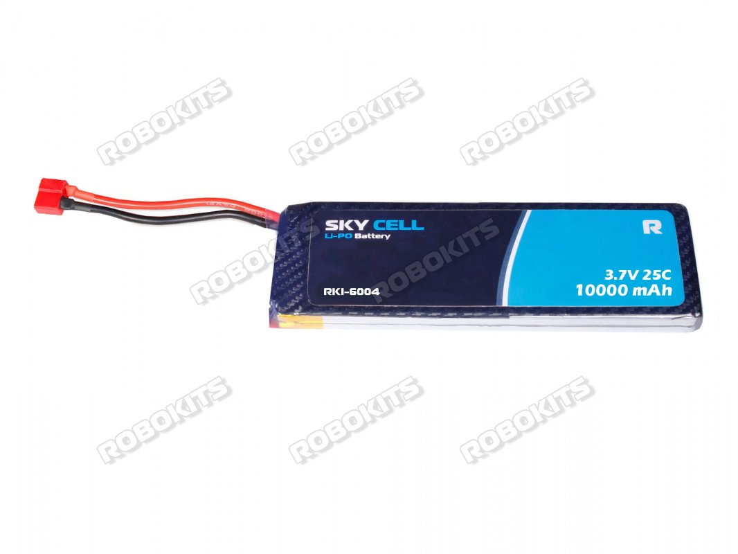 Skycell 3.7V 1S 10000mah 25C (Lipo) Lithium Polymer Rechargeable Battery