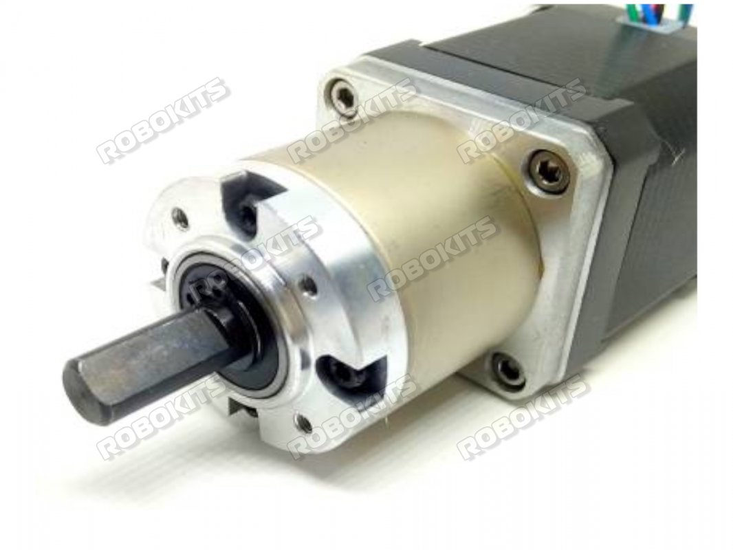 Nema17 Planetary Geared BLDC Motor 4.2Kgcm 1078RPM 52W Nema17 Planetary  Geared BLDC Motor 4.2Kgcm 1078RPM 52W [RMCS-2020] - ₹4,380.00 : Robokits  India, Easy to use, Versatile Robotics & DIY kits