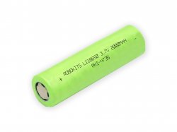 Lithium-Ion 18650 Rechargeable Cell 3.7V 2000mAh (2C) Grade-A