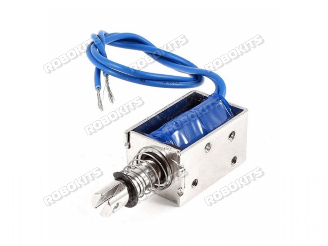 Aodesy JF-0837B Micro Pull Push Type Linear Motion Solenoid Electromagnet DC 12V 1A 12W 15N 10mm