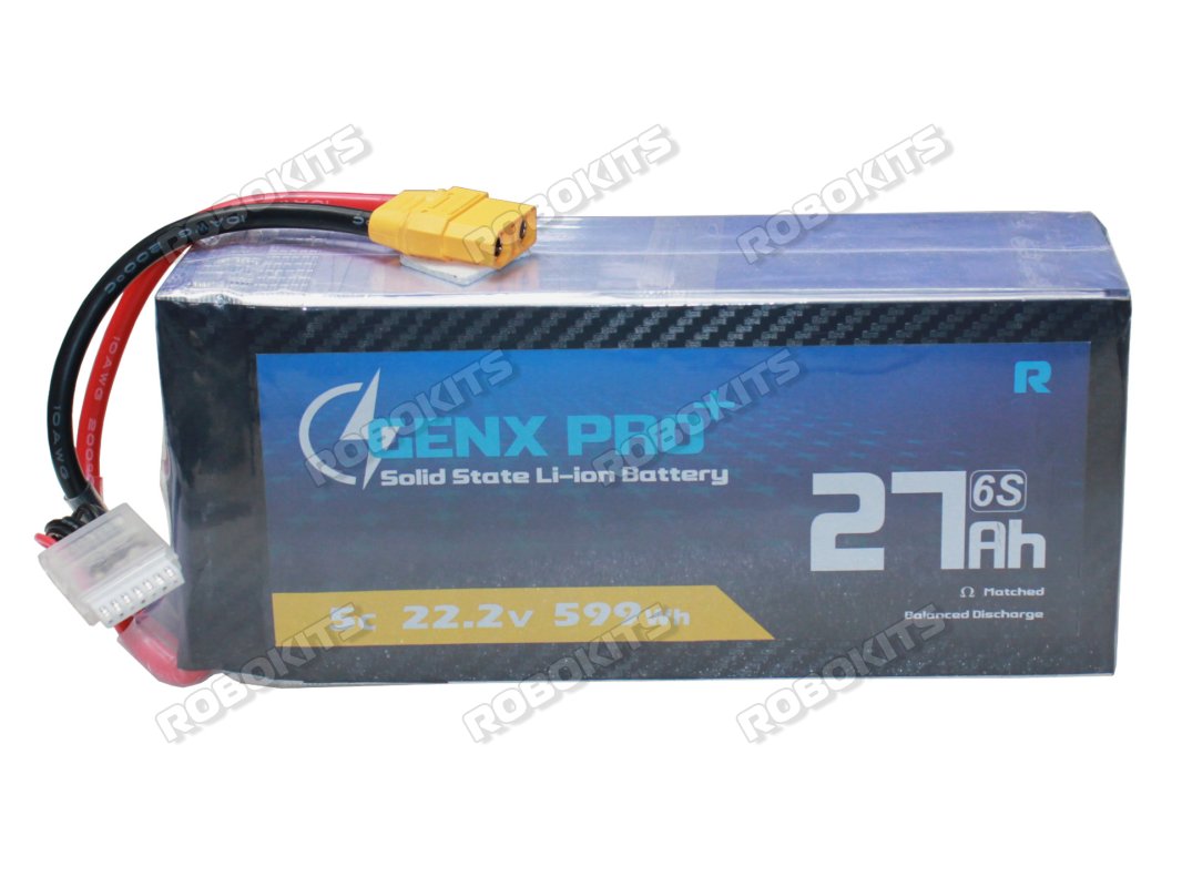 GenX Pro Solid State 22.2V 6S 27000mAh 5C / 10C Premium Li-ion Battery - Click Image to Close