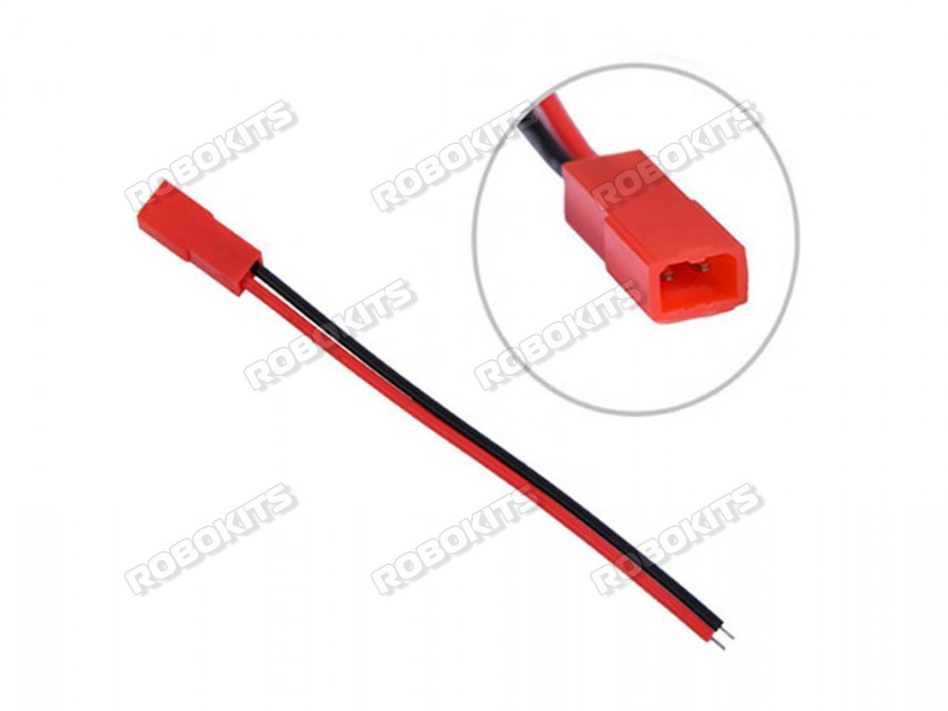 JST Plug 2pin Connector Cable Wire-Female MOQ 5 pcs