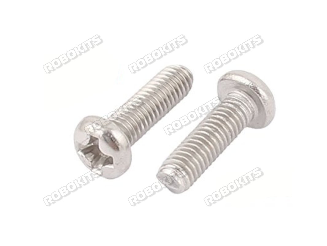 M3 x 10 mm 304 Stainless Steel Phillips Pan Head Screws (MOQ 50 pcs) - Click Image to Close