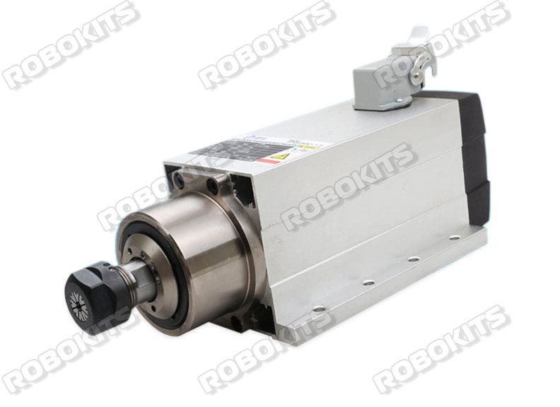 CNC Square Spindle 1.5kW ER20 Air Cooled 220V 18000RPM - Click Image to Close