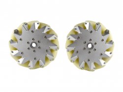 203MM MECANUM WHEEL SET (1X LEFT, 1X RIGHT) - Bearing Rollers