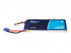 Skycell 7.4V 2S 10000mah 25C (Lipo) Lithium Polymer Rechargeable Battery