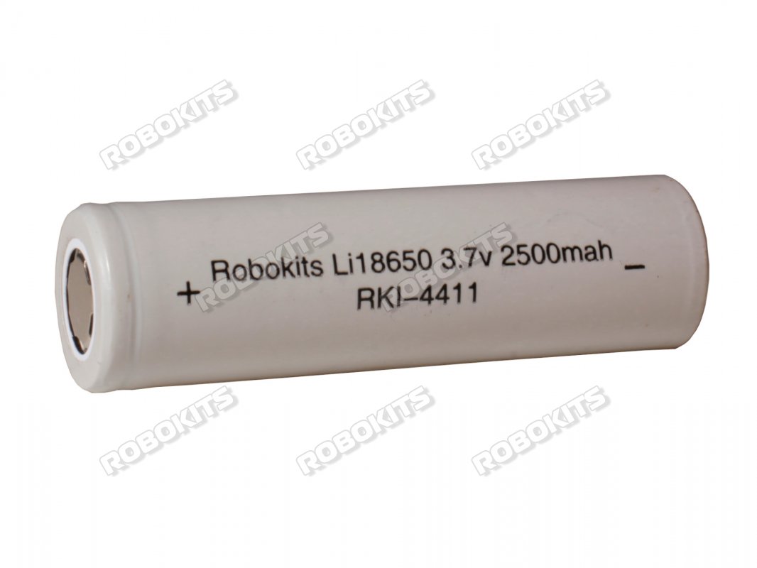 Lithium-Ion 18650 Rechargeable Cell 3.7V 2500mAh (3C) Grade-A - Click Image to Close