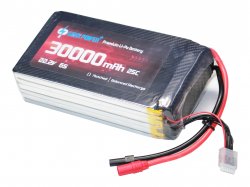 GenX 22.2V 6S 30000mAh 25C / 50C Premium Lipo Battery with AS150+XT150 Connector