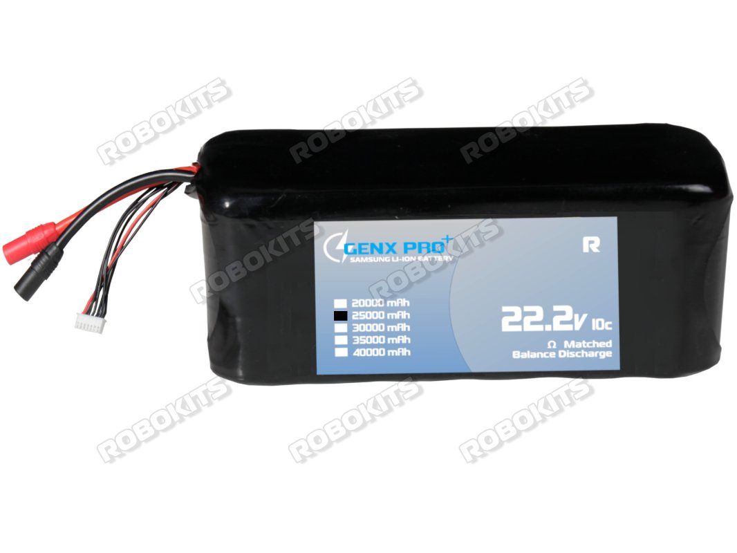 GenX Pro Samsung 22.2V 6S5P 5C/10C 25000mAh Lithium Ion Rechargeable Battery Pack For Agriculture Drone - Click Image to Close