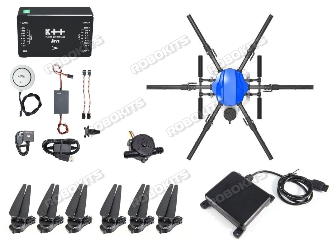 Agriculture Hexacopter Drone Combo 10L with JIYI controller E610 Frame with  X6 180KV 6pcs Spraying Agriculture Drone Combo [RKI-3483] - ₹179,420.00 :  Robokits India, Easy to use, Versatile Robotics & DIY kits
