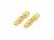 Gold Plated 3.5 mm Bullet Connector - Male MOQ 2pcs