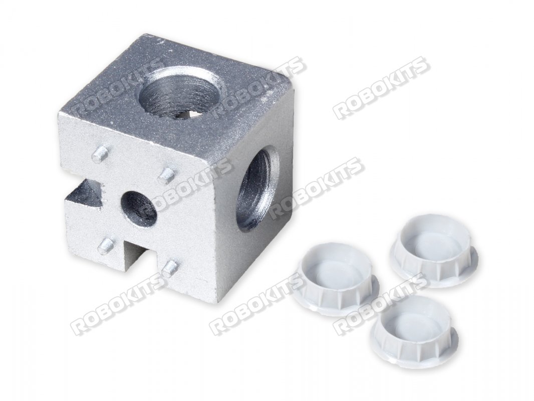 Three Way Angle Cubic Connector Junction Corner Bracket for 4040 Series Aluminium Profile