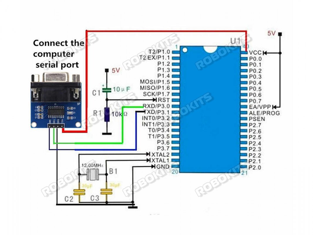 MAX3232 RS232 to TTL Conveter Module - Click Image to Close