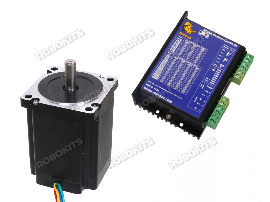 NEMA34 Stepper Motor 85Kgcm Torque with RMCS-1101 Drive - Click Image to Close