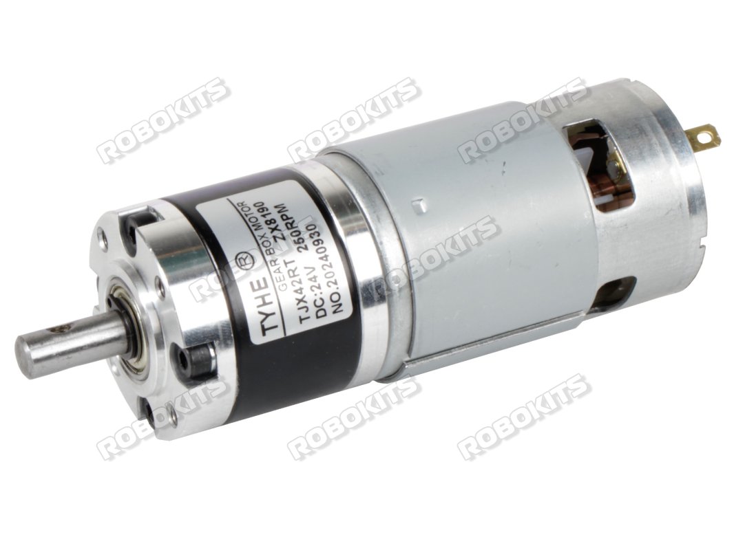 RHINO 24V DC 250RPM 8KGCM IG42 HEAVY DUTY PLANETARY GEARED MOTOR