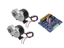 E-BIKE DC MOTOR MY1016Z3 24V 300RPM 350W with RHINO MDD20AMP DUAL DRIVER (2 CHANNELS)