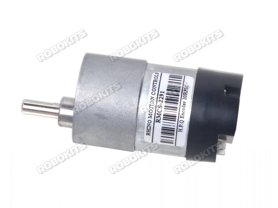 High Precision Quad Encoder Geared DC Motor 12V 10RPM