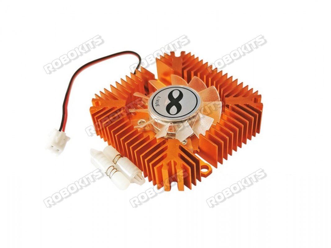 Copper 12v Small VGA CPU PC 55mm Cooling fan Heatsink