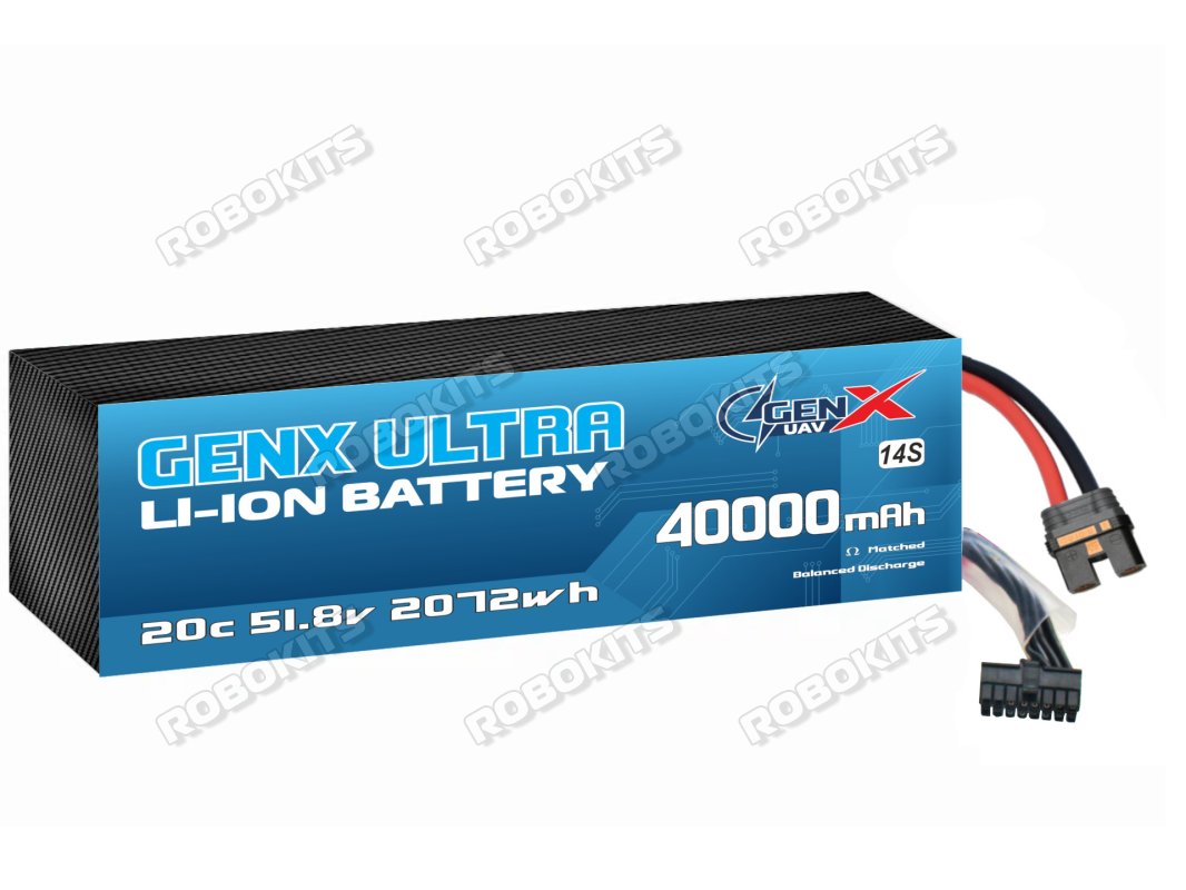 GenX Ultra 51.8V 14S10P 40000mah 20C/40C Discharge Premium Lithium ion Rechargeable Battery