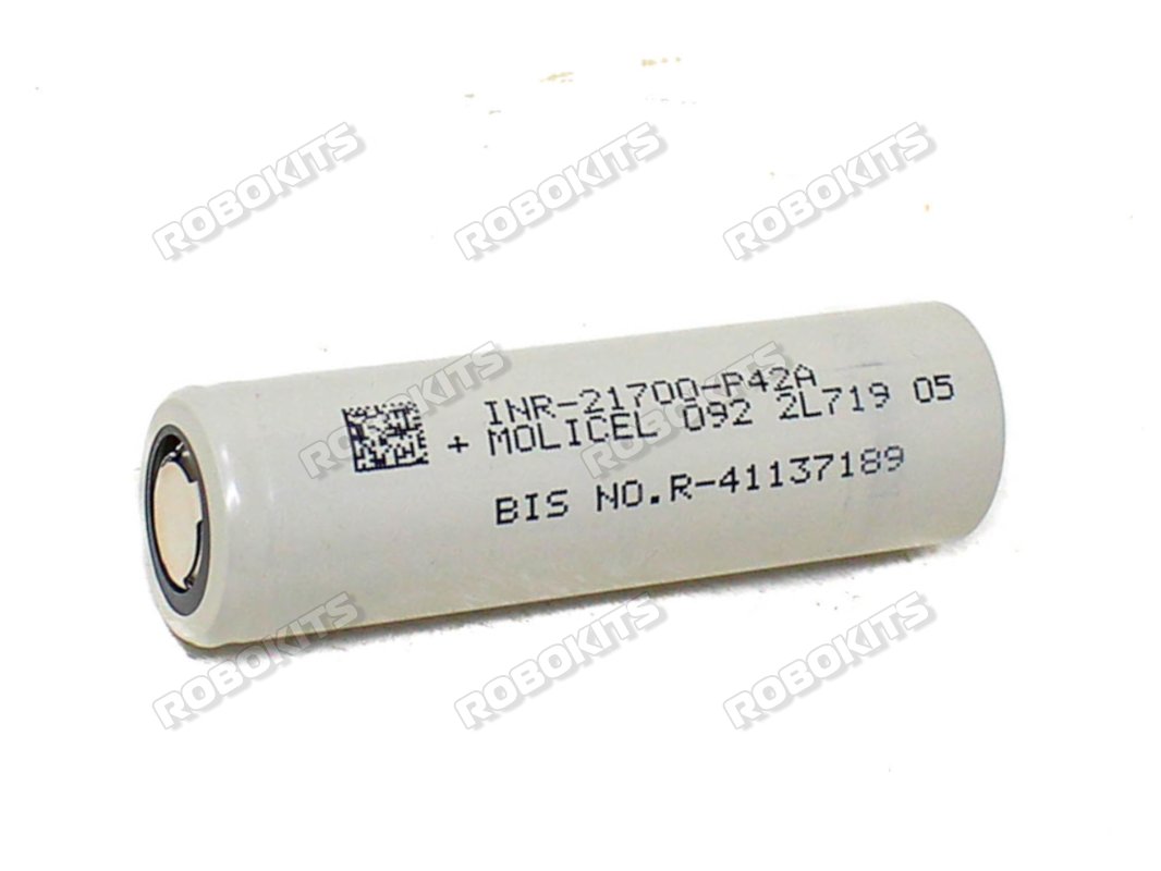 Molicel 3.7V 4200mAh 11C Lithium-Ion Battery Original (INR21700 P42A)