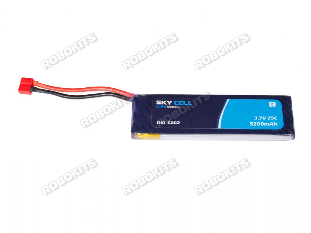 Skycell 3.7V 1S 5200mah 25C (Lipo) Lithium Polymer Rechargeable Battery