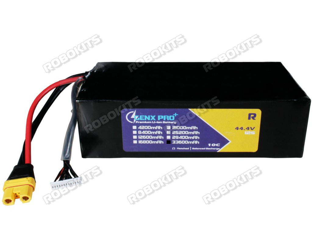 GenX Pro 44.4V 12S8P 33600mAh 240A/320A Discharge Premium Lithium Ion Rechargable Battery