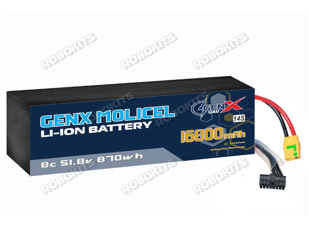 GenX Molicel 51.8V 14S4P 16800mah 8C/15C Premium Lithium Ion Rechargeable Battery - Click Image to Close