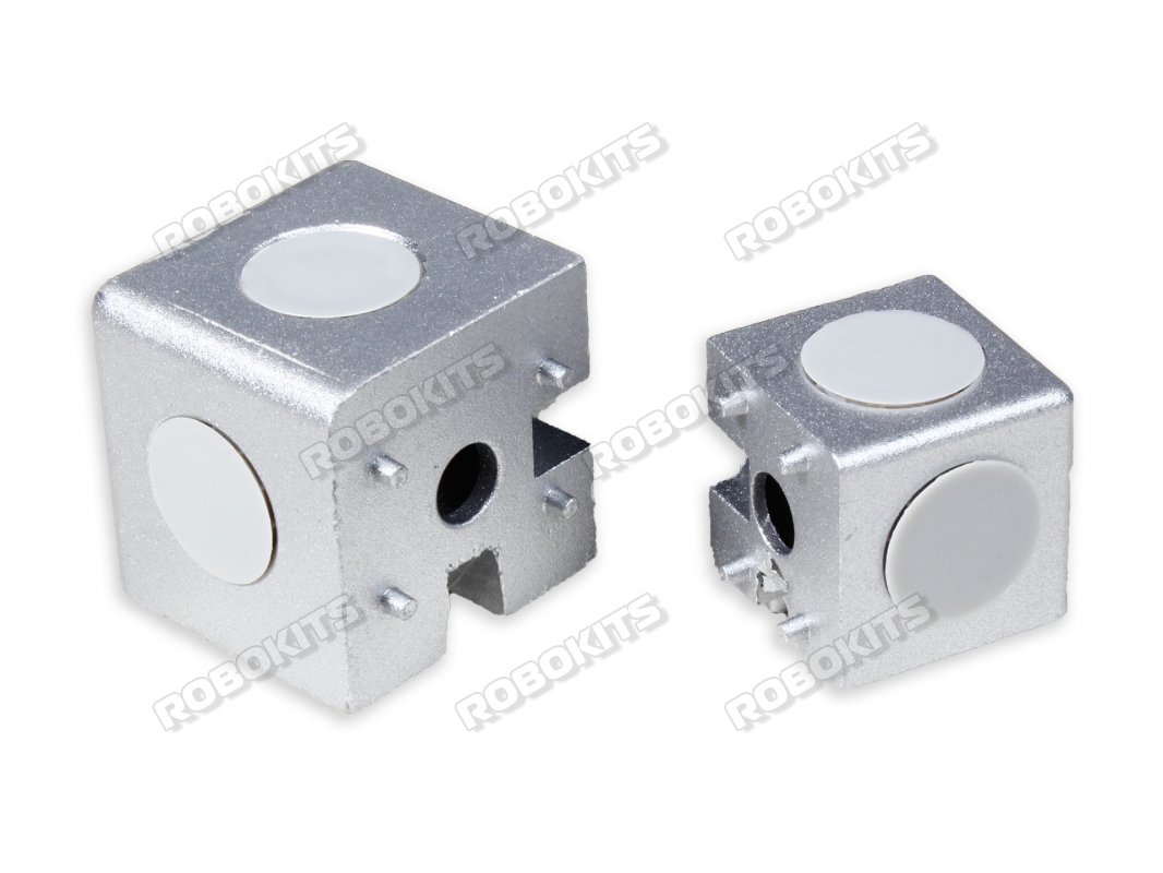 Three Way Angle Cubic Connector Junction Corner Bracket for 4040 Series Aluminium Profile - Click Image to Close