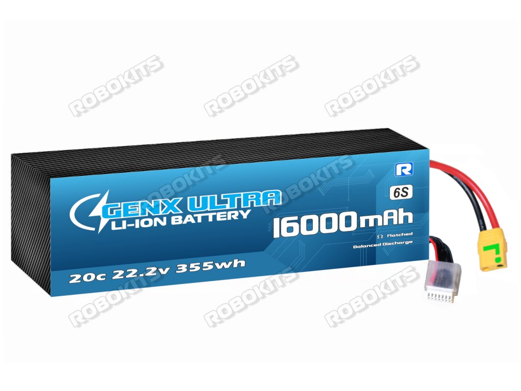 GenX Ultra 22.2V 6S4P 16000mah 20C/40C Discharge Premium Lithium ion Rechargeable Battery