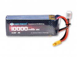 GenX 14.8V 4S 10000mAh 25C / 50C Premium Lipo Lithium Polymer Battery with XT-90 Connector