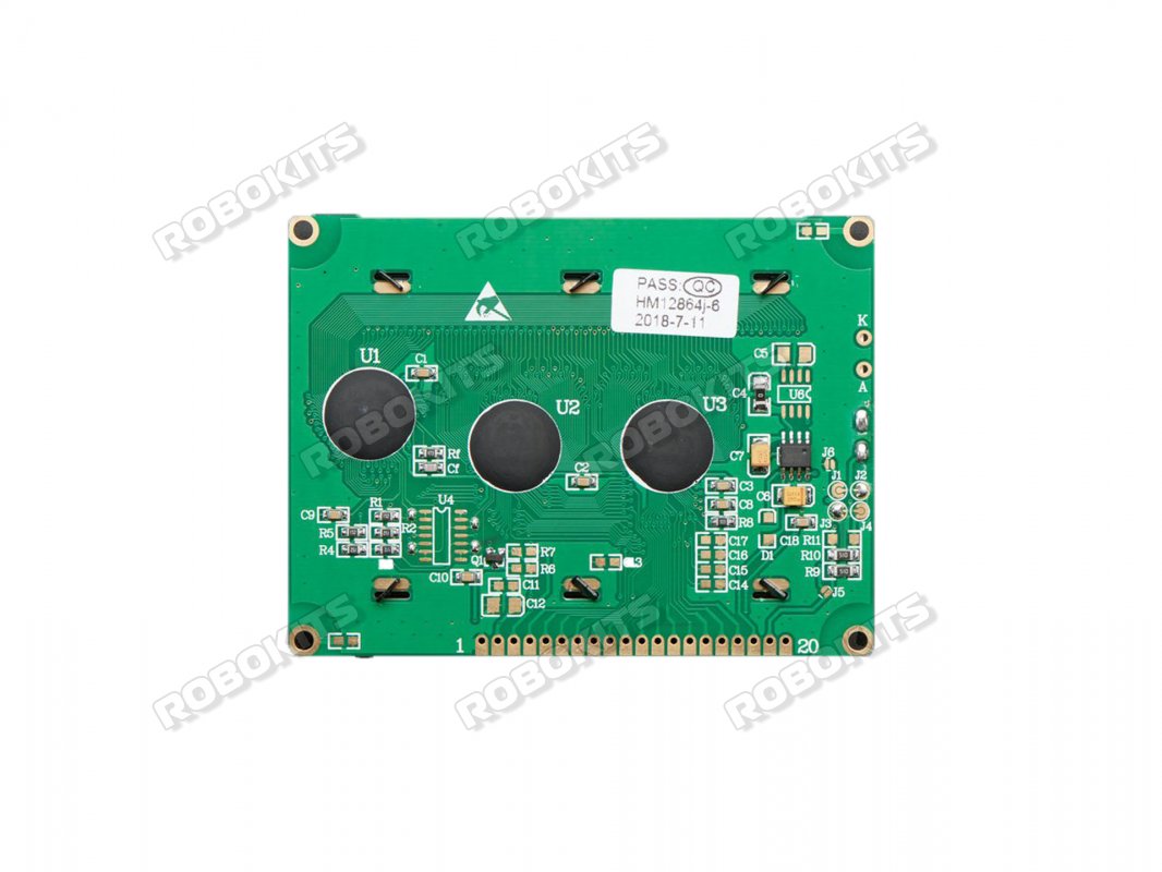 128*64 Graphic LCD (GLCD) ST7920 Compatible - Click Image to Close