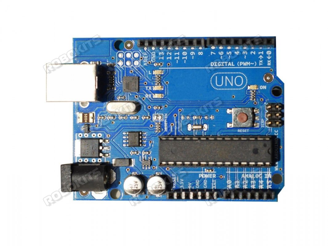 Combo for Programmable Uno R3 Board + Moulded Acrylic Case + D type Cable compatible with Arduino