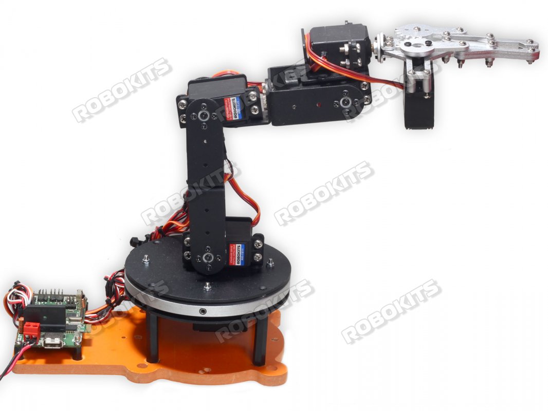Robotic Arm 6 DOF Aluminium Clamp Chassis DIY Kit - Click Image to Close
