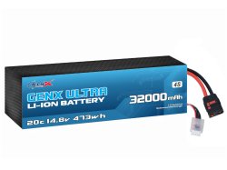 GenX Ultra 14.8V 4S8P 32000mah 20C/40C Discharge Premium Lithium ion Rechargeable Battery