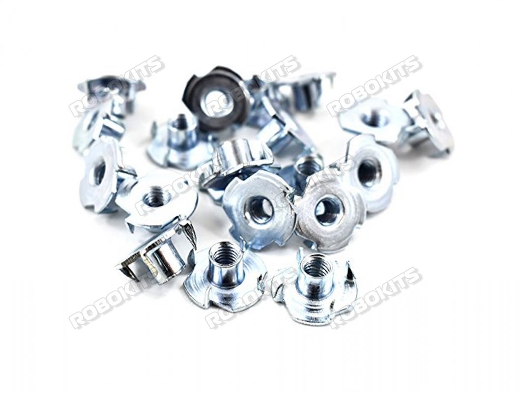 M4*15*7.5 Galvanized Four Claws Furniture Nut T-nut MOQ 10 Pcs