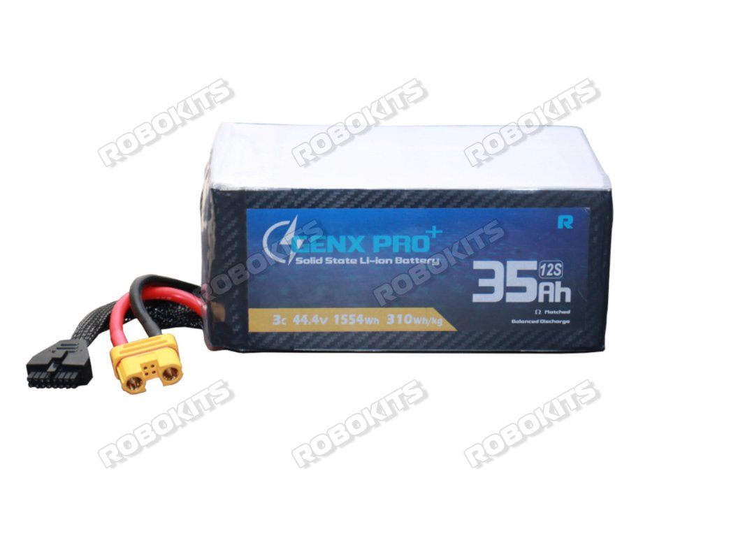 GenX Pro+ Solid State High Energy Density 44.4V 12S 35000mah 3C/5C Premium Li-ion Battery 320Wh/kg