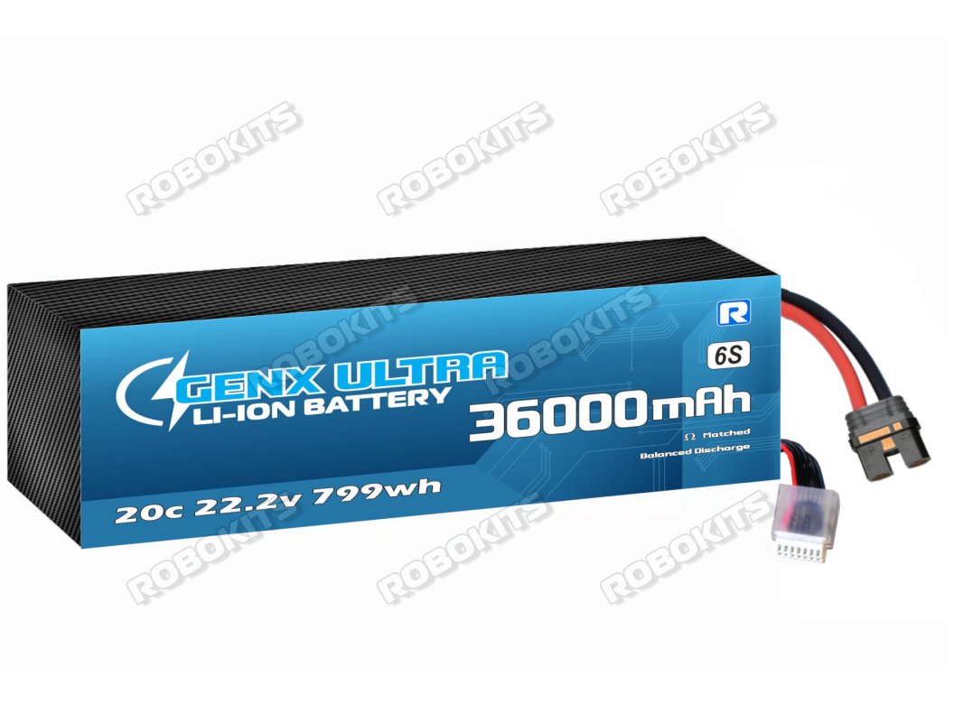GenX Ultra 22.2V 6S9P 36000mah 20C/40C Discharge Premium Lithium ion Rechargeable Battery