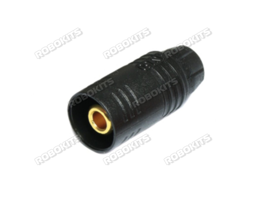 Amass AS150 Anti Spark Self Insulating Gold Plated Bullet Connector Male Black Original